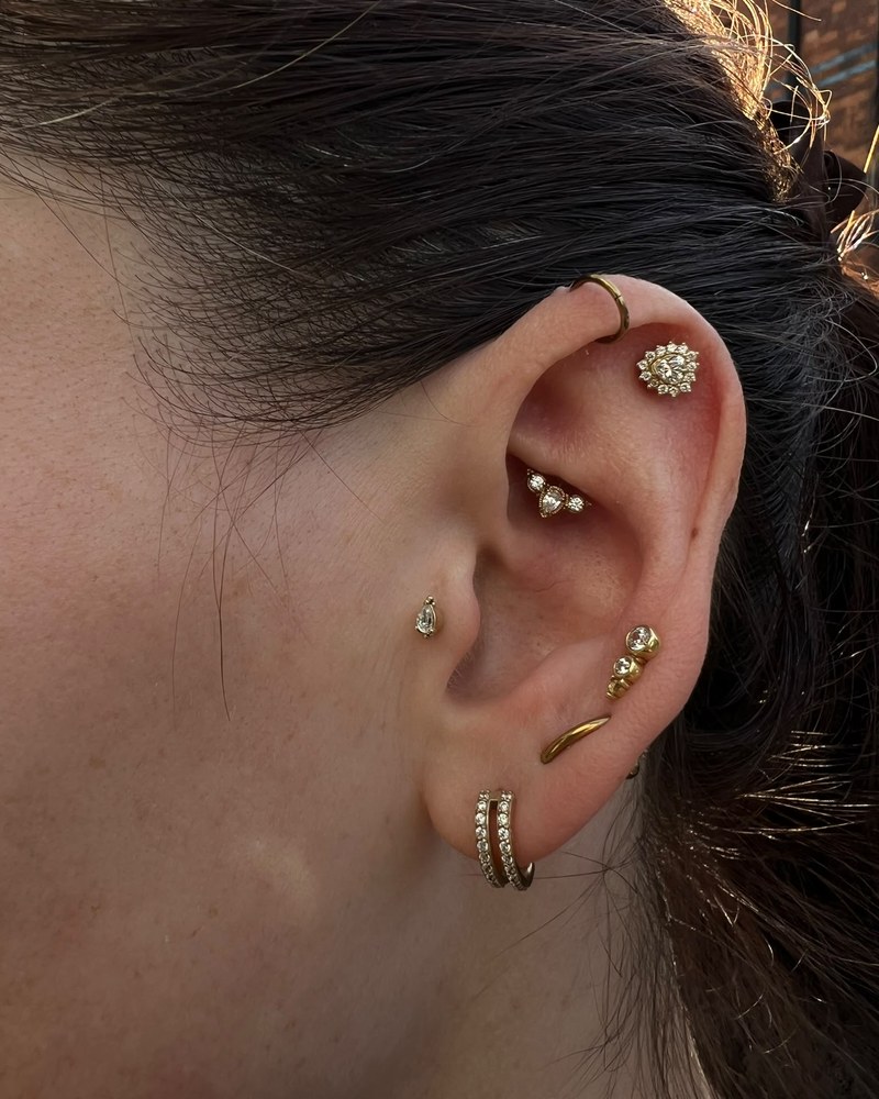 Piercing jewellery and ear styling, photograph 1